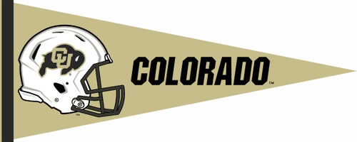 Gold 12x30 inch University of Colorado Buffaloes Football Pennant