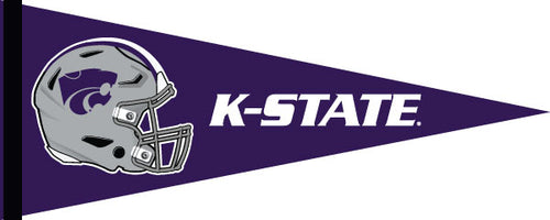 Purple 12x30 inch Kansas State Football Pennant