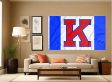 Load image into Gallery viewer, Kansas - 3 Panel Game Day 3x5 Flag
