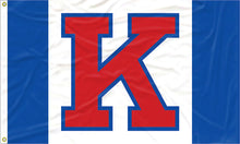 Load image into Gallery viewer, Kansas - 3 Panel Game Day 3x5 Flag
