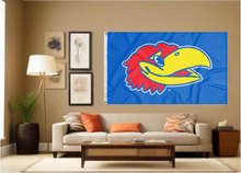 Load image into Gallery viewer, Kansas - Jayhawk Blue 3x5 Flag
