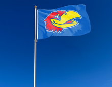 Load image into Gallery viewer, Kansas - Jayhawk Blue 3x5 Flag
