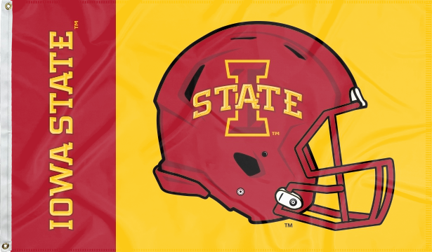 3x5 Iowa State Flag with Iowa State Football Logo