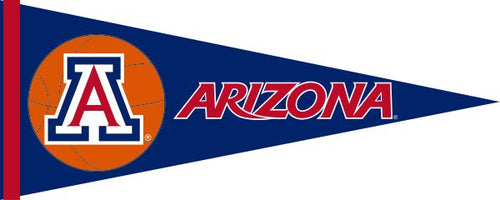 Blue 12x30 University of Arizona Basketball Pennant