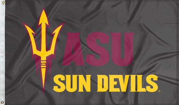 3x5 ASU Flag with ASU Sun Devils Logo