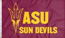 Load image into Gallery viewer, 3x5 ASU Flag with ASU Sun Devils Logo
