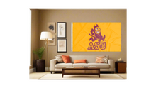 Load image into Gallery viewer, 3x5 ASU Flag with ASU Sparky Sun Devil Logo
