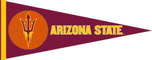 Load image into Gallery viewer, Maroon 12x30 inch Arizona State University Basketball Pennant
