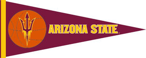 Maroon 12x30 inch Arizona State University Basketball Pennant