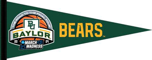 Green 12x30 inch March Madness 2024 Baylor University Pennant