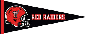 Black 12x30 inch Texas Tech Red Raiders Football Pennant