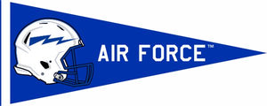 Blue 12x30 inch Air Force Academy Football Pennant