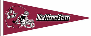 Maroon 12x30 inch New Mexico State Football Pennant