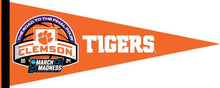 Load image into Gallery viewer, Orange 12x30 inch Road to the Final Four March Madness 2024 Clemson University Pennant
