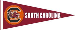 Maroon 12x30 inch University of South Carolina Basketball Pennant