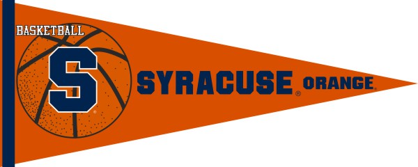 Orange 12x30 inch Syracuse Orange Basketball Pennant