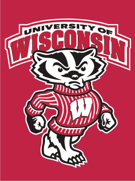 University of Wisconsin - UW Badgers House Flag