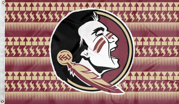 Florida State University - Seminole Spear Background 3x5 Flag