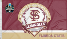 Load image into Gallery viewer, 3x5 Florida State Baseball College World Series 2024 Flag
