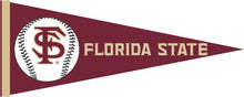 Load image into Gallery viewer, Garnet 12x30 inch Florida State University Baseball Pennant 
