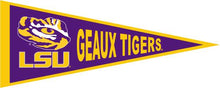 Load image into Gallery viewer, Purple LSU Geaux Tigers Pennant
