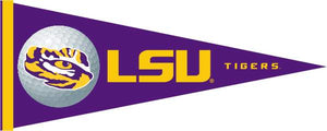 Purple LSU Golf Pennant