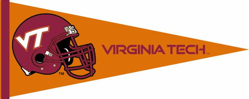 Orange Virginia Tech Football Pennant