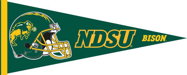 Green NDSU Football Pennant