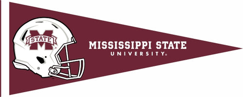 Maroon 12x30 Mississippi State Football Pennant