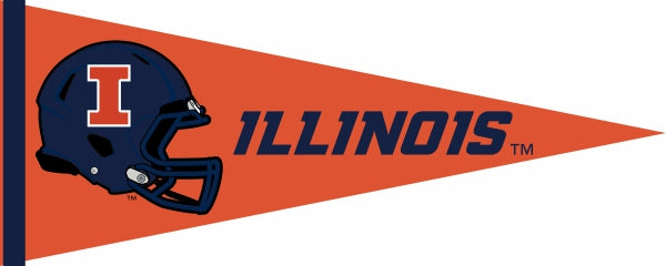 University of Illinois Football Pennant