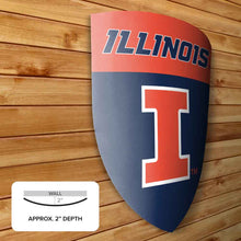 Load image into Gallery viewer, University of Illinois - Fighting Illini Medieval Shield
