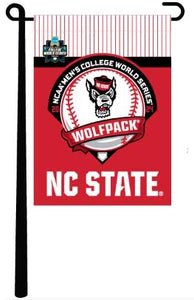 13x18 NC State Baseball College World Series 2024 Garden Flag