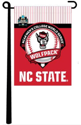 13x18 NC State Baseball College World Series 2024 Garden Flag