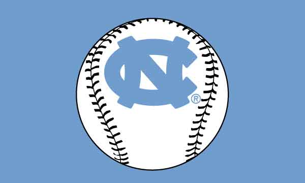 3x5 University of North Carolina Baseball Flag