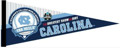 12x30 North Carolina Baseball College World Series 2024 Pennant