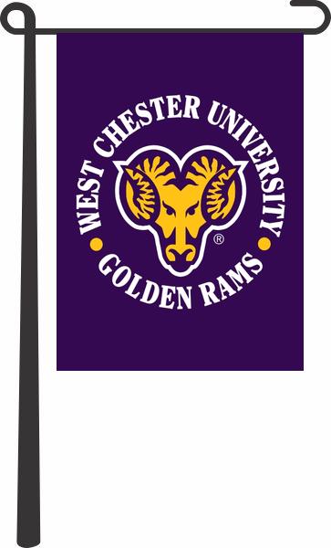 West Chester University - Golden Rams Garden Flag