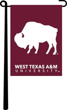 Load image into Gallery viewer, Maroon 13x18 West Texas A&amp;M University Garden Flag
