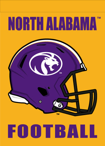 Gold 13x18 inch University of North Alabama Football Garden Flag