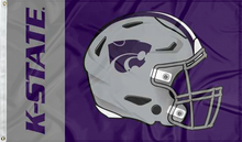 Load image into Gallery viewer, 3x5 foot wide Kansas State University Football Flag with two metal grommets
