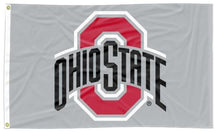 Load image into Gallery viewer, Gray 3x5 Ohio State Buckeyes Flag and Two Metal Grommets
