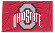 Load image into Gallery viewer, Red 3x5 Ohio State Buckeyes Flag and Two Metal Grommets
