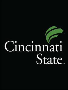 Black 30x40 inch long Cincinnati State Technical and Community College House Flag