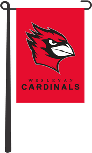 Red Wesleyan Cardinals Garden Flag