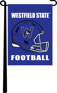 Blue 13x18 Westfield State Football Garden Flag