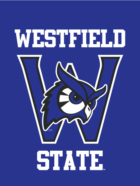 Blue Westfield State University House Flag