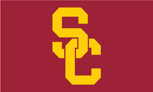 Load image into Gallery viewer, Red 3x5 USC Flag with SC Logo
