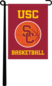 Red USC Basketball Garden Flag