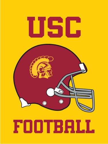 Gold USC Football House Flag