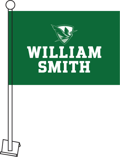 Hobart and William Smith Colleges - William Smith Herons Car Flag