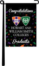 Load image into Gallery viewer, Hobart and William Smith Colleges - Congratulations Hobart and William Smith Colleges Graduates Garden Flag
